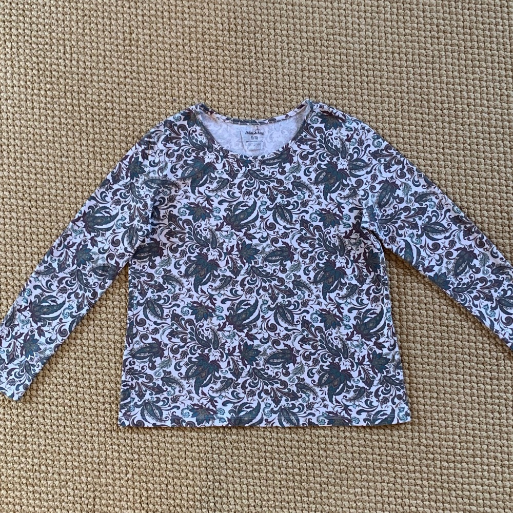 White Stag Long Sleeve Knit Shirt (XL/16-18)